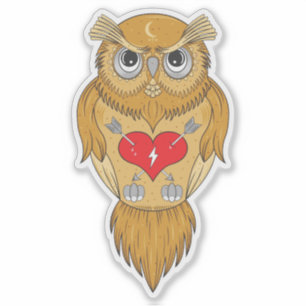 Sticker Love Kills   Illustration de Owl