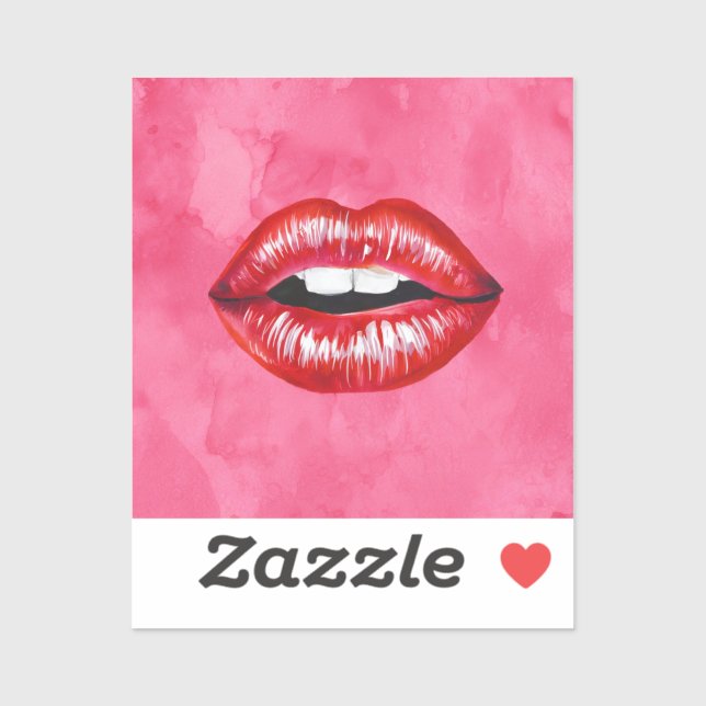 Sticker Love Kiss (Feuille)