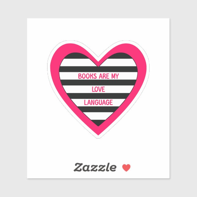 Sticker Love Language Books (Feuille)