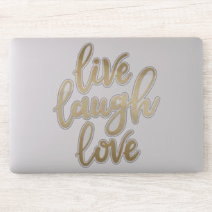 Sticker Love Love Faux Gold Letters