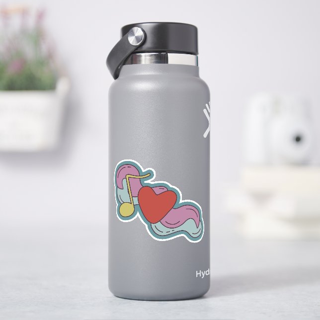 Sticker Love Note : Doodles for Music Lovers (HydroFlask)