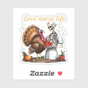 Sticker Love Nurse Life Célébrez votre passion pour les so
