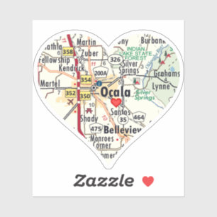 Sticker Love Ocala Florida