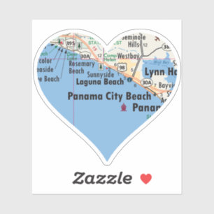 Sticker Love Panama City Beach FL