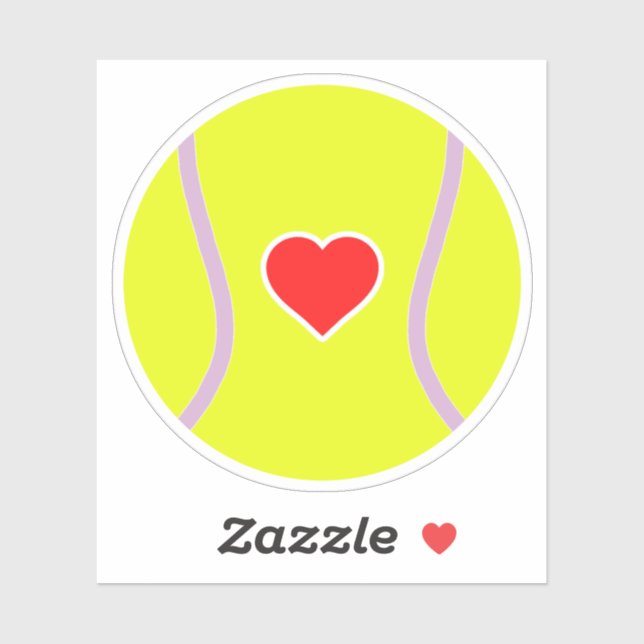 Sticker Love tennis (Feuille)