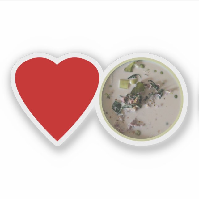 Sticker Love Thai Green Curry ... Thaïlande (Devant)