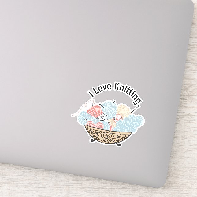 Sticker Love Tricot Yarn Bowl (Détail)