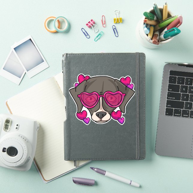 Sticker Love Whippet (Couverture iPad)