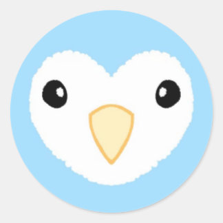 Sticker Lovebird blanc