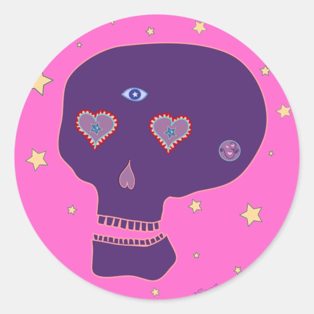 Sticker LoveSkull (Devant)