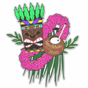 Sticker Luau Thème
