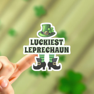 Sticker Luckiest Leprechaun St. Patrick's Day