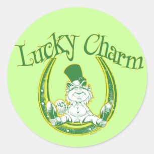 Sticker Lucky Charm Leprechaun