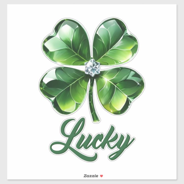 Sticker Lucky Clover feuilles (Feuille)