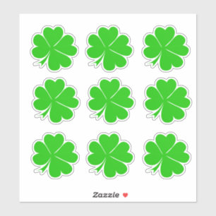 Sticker Lucky Clover Leaf & Shamrock / Irish St Patrick