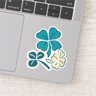 Sticker Lucky Clover Shamrock Saint Patrick`s Day