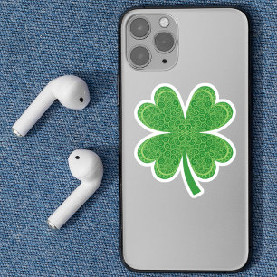 Sticker Lucky Four Leaf Clover St Patrick