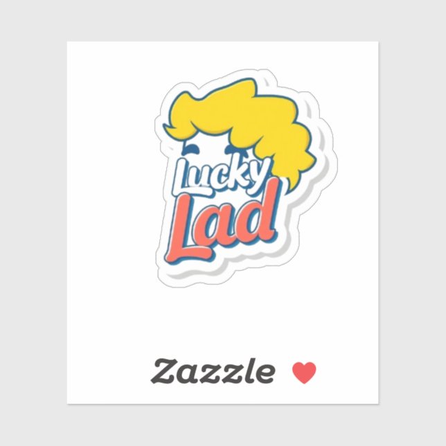 Sticker Lucky Lad Irish Pride Holiday (Feuille)