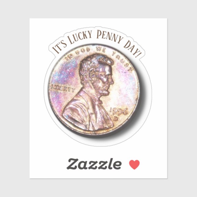 Sticker Lucky Penny Day (Feuille)