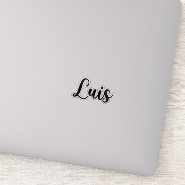 Sticker Luis Name - Calligraphie manuscrite (Détail)