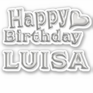 Sticker Luisa Happy Birthday
