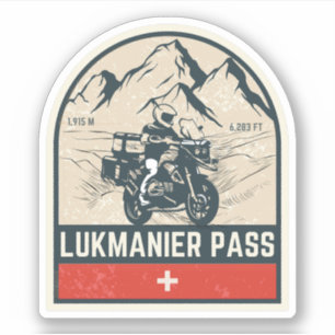 Sticker Lukmanier Pass VTT suisse