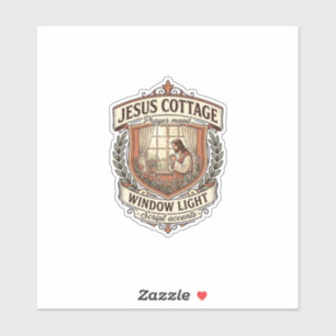 Sticker Lumière de fenêtre de Jesus Cottage Lumière de fen