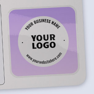 Sticker Lumière subtile violet Ombre et logo de votre entr
