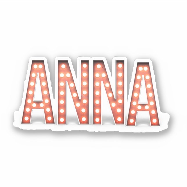 Sticker Lumières Anna Marquee (Devant)