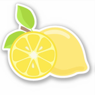 Sticker Lumineux citrons jaunes