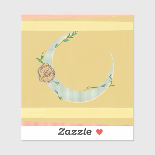 Sticker Lune (Feuille)