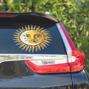 Sticker Lune et soleil