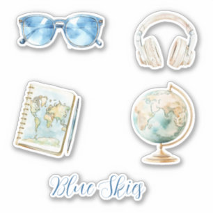 Sticker Lunettes de soleil Blue Skies