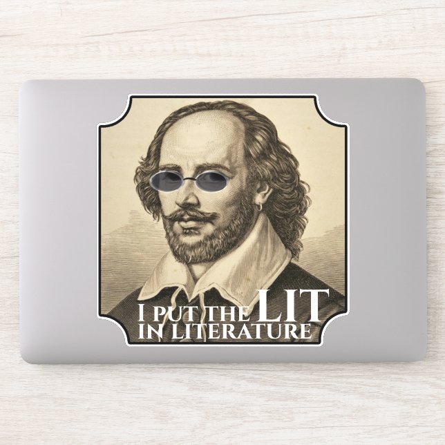 Sticker Lunettes de soleil Shakespeare (Ordinateur)