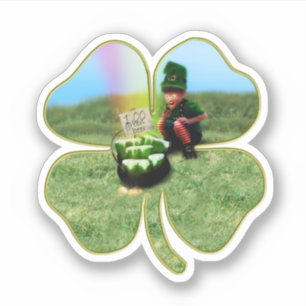 Sticker Lutin de la Saint-Patrick