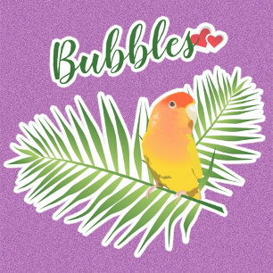 Sticker Lutino Peachfaces Lovebird Animaux Animaux Love No