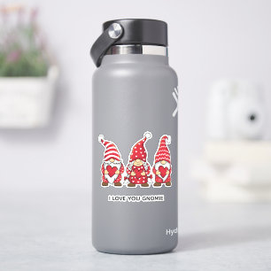 Sticker Lutins rouges avec coeurs personnalisés pour la Sa