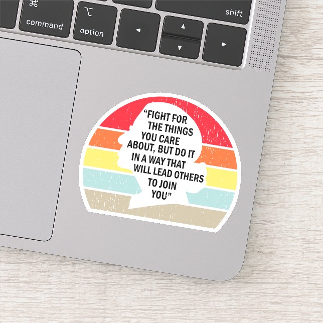 Sticker Lutte Rétro Pour Les Choses Qui Vous Intéressent (Détail)