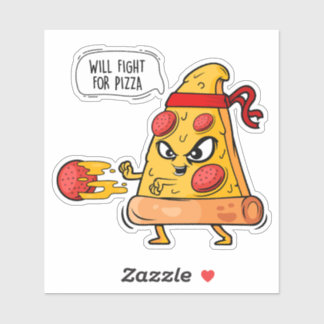 Sticker Lutter pour la pizza