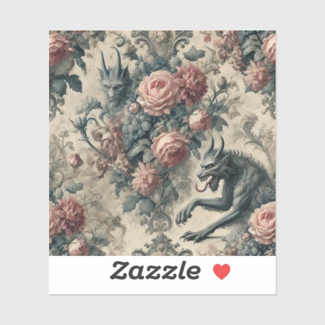 Sticker Lycans & Lullabies – Gothic Victorian Design (Feuille)