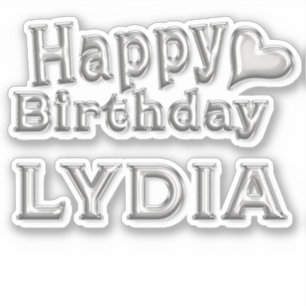 Sticker Lydia Happy Birthday