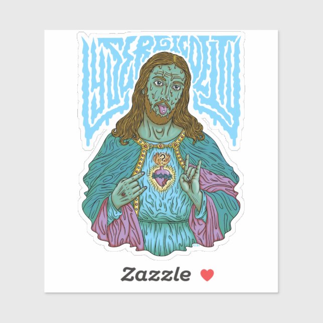 Sticker LysergicDeity x iamriboflavine (Feuille)