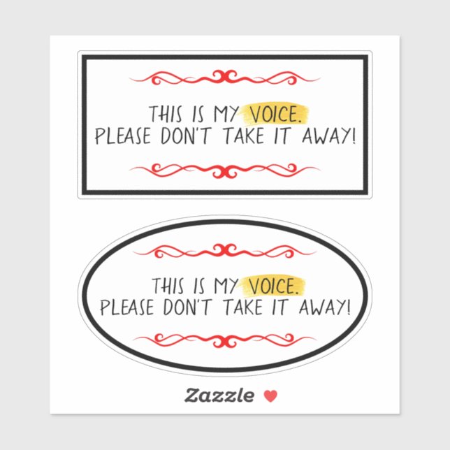 Sticker Ma voix AAC (Feuille)