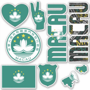 Sticker Macao Extraordinaire forme les symboles nationaux