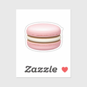 Sticker Macaron rose Emoji Art