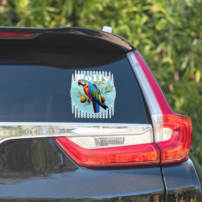 Sticker Macaw (Côté voiture)