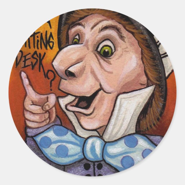 Sticker MAD HATTER Alice au pays des merveilles (Devant)