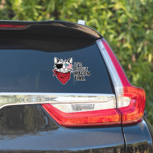 Sticker Madame la présidente du temps 2024 Kamala Harris D