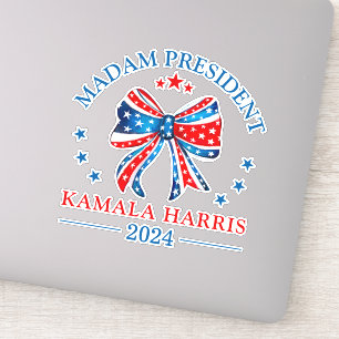 Sticker Madame la Présidente Kamala Harris Vinyl Cut Stick