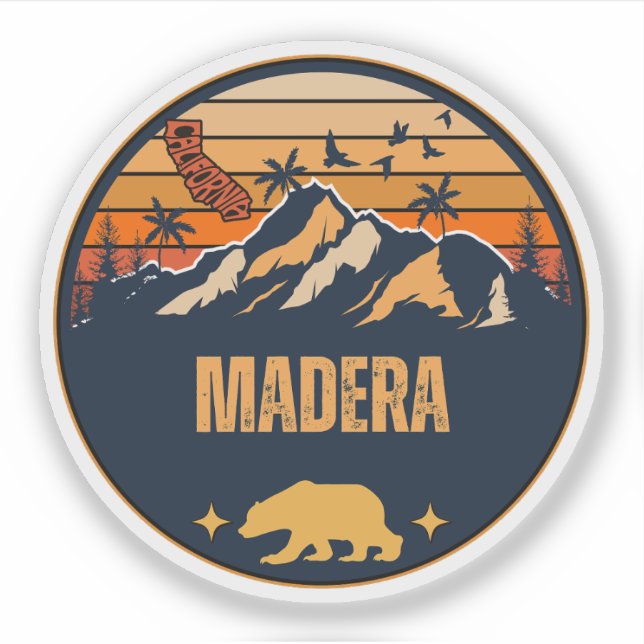 Sticker Madera, Californie (Devant)